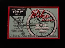 New BIKE LOVER Magnetic Poetry Kit - LAST ONES, CLOSING OUT  