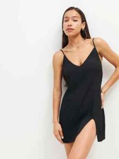 Women's Reformation XS Black Marlowe Dress