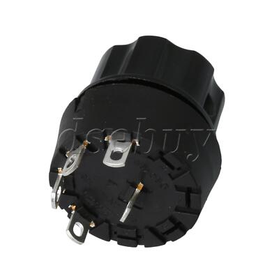 rot　4-④ Black 4 Positions Rotate Selector Rotary Switch & Knob for Home
