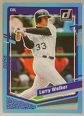 2023 Panini Donruss Baseball Larry Walker Light Blue Foil #180 Colorado Rockies
