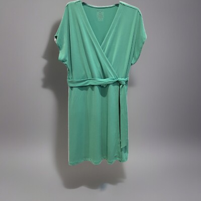 NEW Nine West Faux Wrap Dress Womens XXL Business Cocktail Date Night Teal  Aqua | eBay