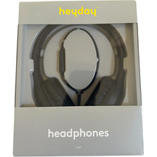 Heyday Wired Headphones 3.5mm Jack with Mic with Remote Black