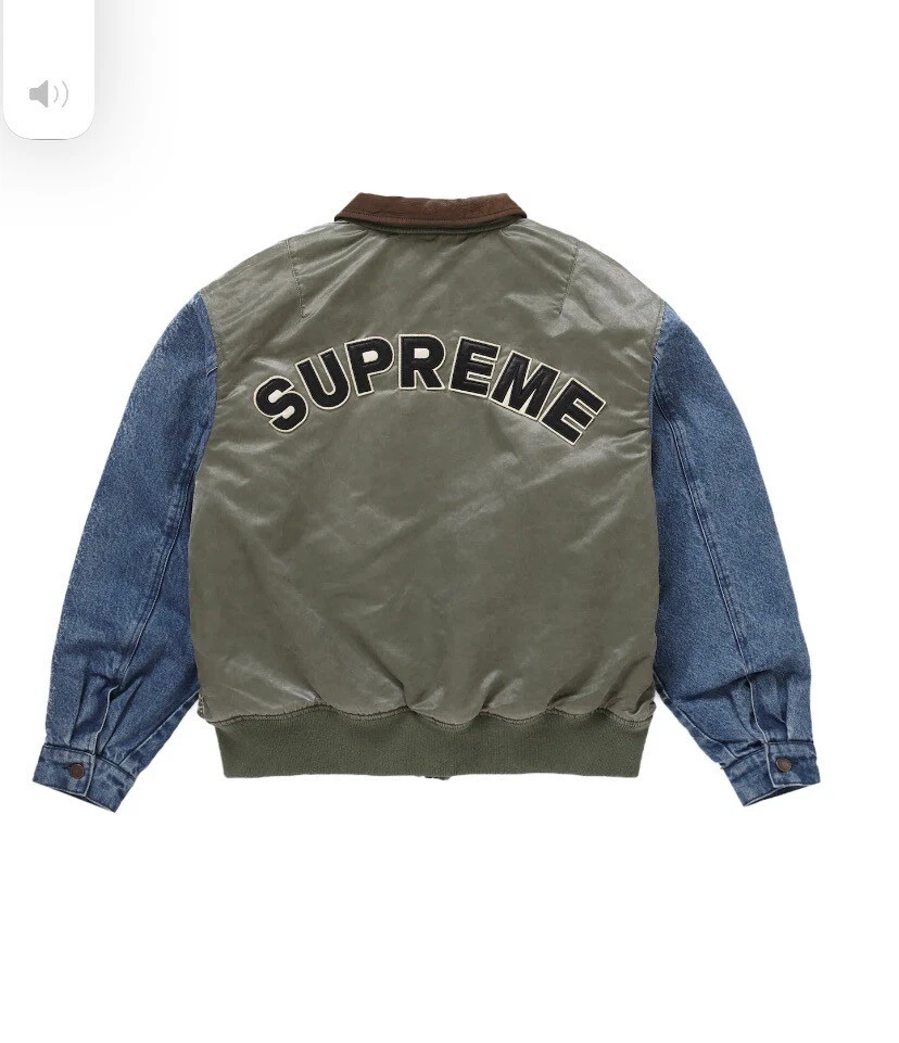Supreme Denim Sleeve MA-1 size Medium