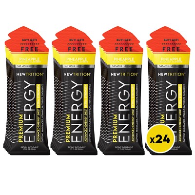 NewTrition Extra Strength Energy Shots - Pineapple - 24Ct