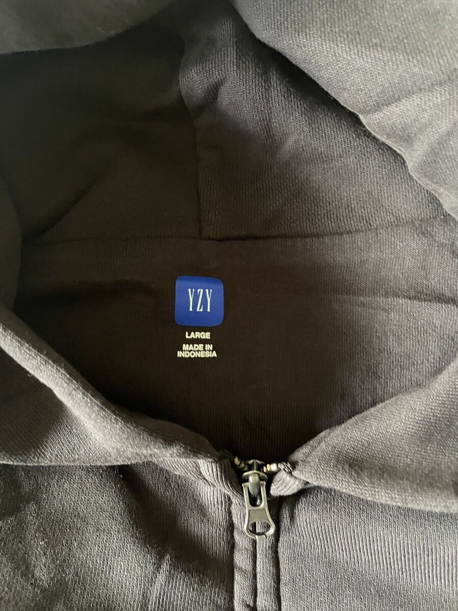 Yeezy YZY x GAP Zip Hoodie Unreleased Black Large Double Yeezy YZY x GAP Zip Hoodie Unreleased Black Large Double