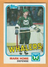 Mark Howe Hartford Whalers 1981-82 Topps #82 HOF 12T