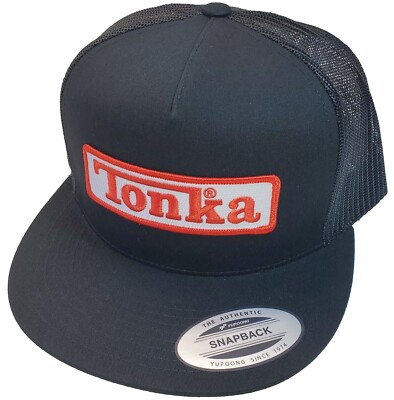 Tonka Patch Yupoong Trucker Hat / YP Classics 6006 Black/Black | eBay