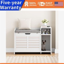 Cat Litter Box Enclosure Cat Litter Box Cabinet Furniture Hidden with Cushion