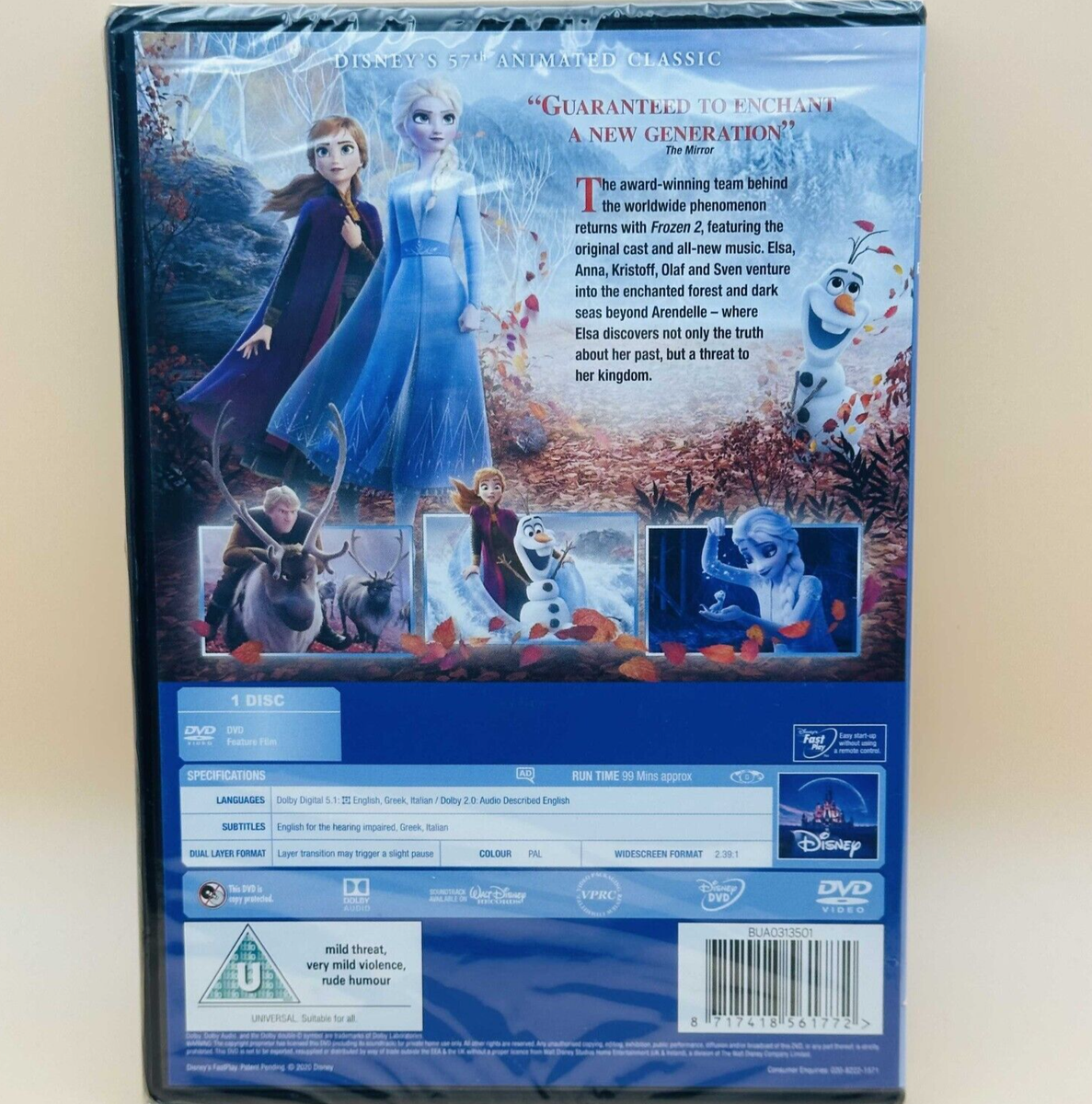 Frozen II DVD (New and Sealed) 8717418561772 UK