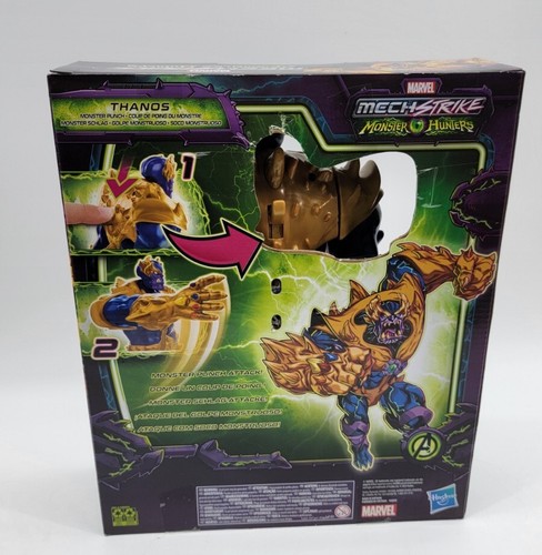 Marvel Mech Strike Monster Hunters Thanos Marvel Figure 9" Monster Punch 2022 - Picture 6 of 10