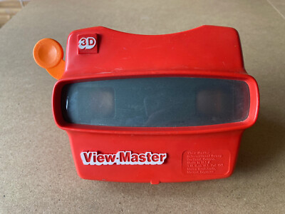 Classic Toy Plastic Red and Orange Vintage View-Master 3D Viewer