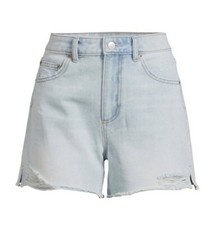 NWT Women's/Jr Girls No Boundaries High Rise Destructed Midi Jean Shorts Size 5