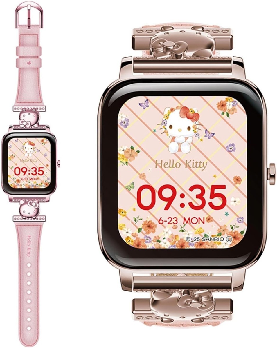Hello Kitty Smart Watch Sanrio IP68 Voice Alarm SNS Japan