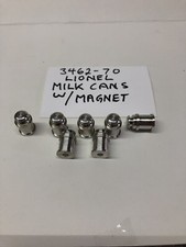 LIONEL 3462-70 MILK CANS w/ magnet pack of 7