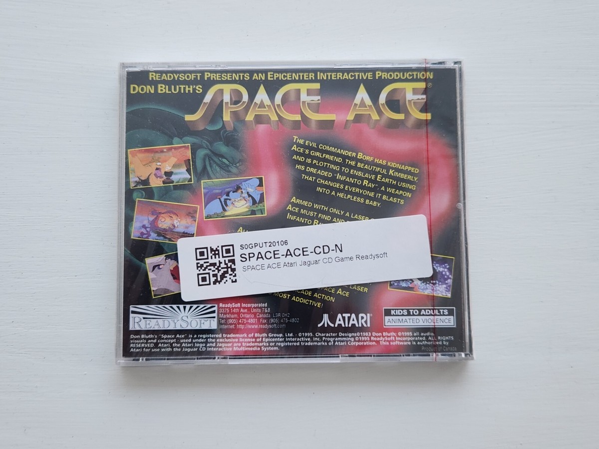 Space Ace game for Atari Jaguar CD (1996) 92667350086| eBay