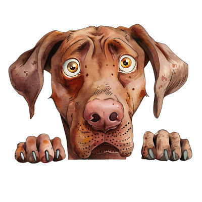 Autoaufkleber 18X18 cm | spähender Hund | Wetterfest | Hochwertige Folie