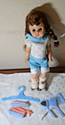 Ginny Doll Bent-Knee Walker Roller Skating