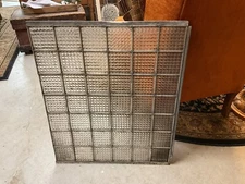 Luxfer Bubble Glass Industrial Architectural Salvage 42-4” Tiles Zinc Frame