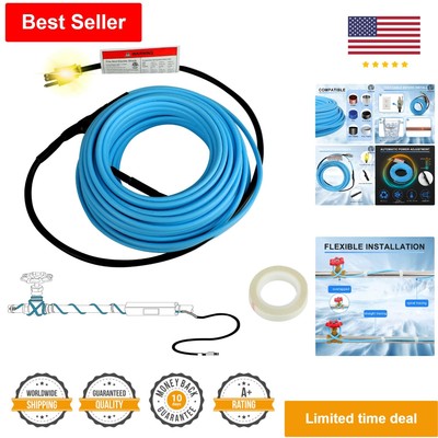 High-Efficiency Self Regulating Heat Tape - Freeze Protection for Water Pipes