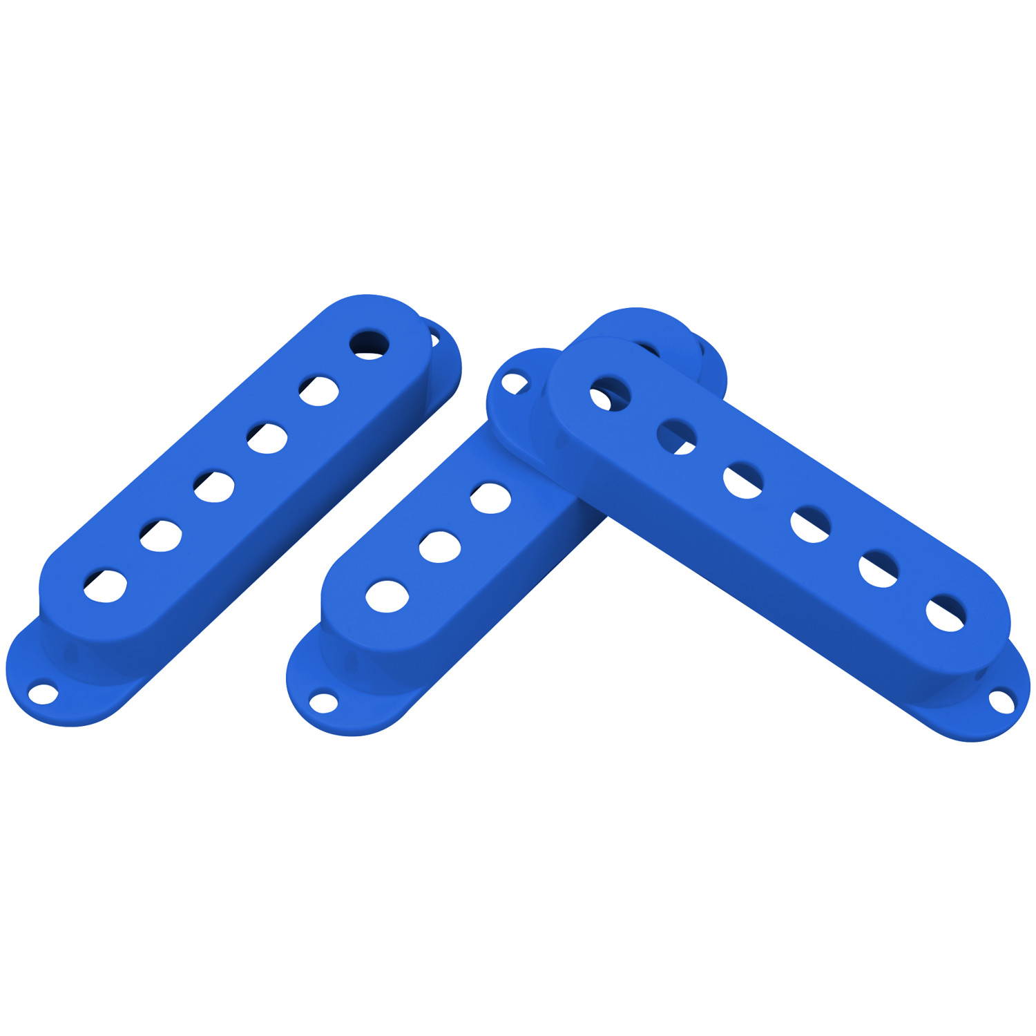 Dimarzio 3 blue Pickup covers for Strat guitars DM2001BL