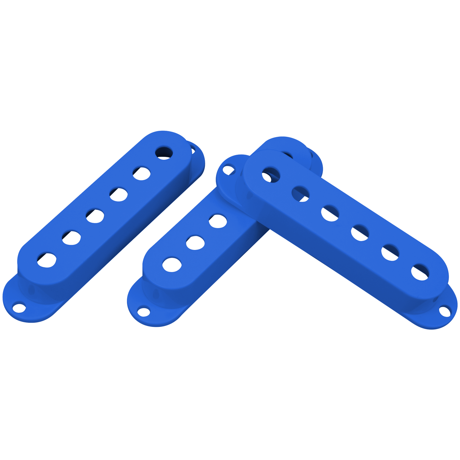 Dimarzio 3 blue Pickup covers for Strat guitars DM2001BL