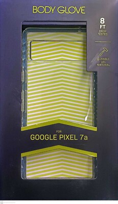 Body Glove Contour Grip Gel Phone Case for Google Pixel 7a- Clear, NEW