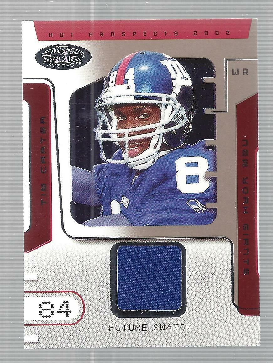 Tim Carter 2002 Fleer Hot Prospects Future Swatch Rookie Premiere Jersey Card 