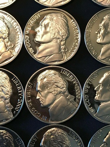2000-S Jefferson Nickel PP aus einer Rolle mit 40 Münzen - wählen Sie wie viele #905 - Bild 3 von 3