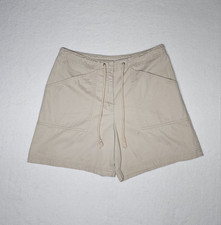 Jones New York Sport Utility Shorts Womens Size 10 Khaki Beige Cotton Drawstring