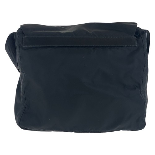 PRADA Tessuto Triangle with logo Diagonal Sholder bag Black Nylon - 第 2/9 張圖片