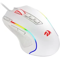 Redragon M612 Predator RGB Gaming Mouse 8000 DPI 11 Button Wired White PC
