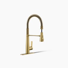Kohler R33911-2MB Vind Semi-Professional Pull-down Kitchen Sink Faucet Gold