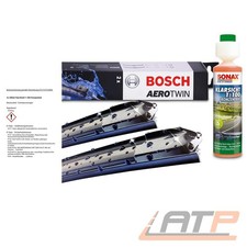 BOSCH SCHEIBENWISCHERBLÄTTER AR503S +SONAX GLASREINIGER FÜR OPEL ASTRA G