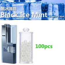 100pcs + Dispenser Ice Mint Beads Aroma Balls Smear to Enhance Cigarette Flavor
