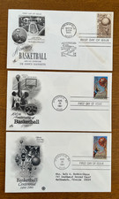 3) #1189 / #2560  BASKETBALL/DR. NAISMITH  ARTCRAFT/PCS  FDC  1961/1991