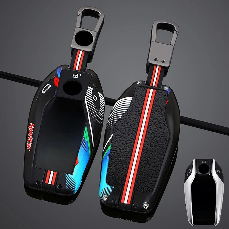 Zinc Alloy Silicone Car Key Fob Case Cover For BMW 740i 730Li G12 I8 G30 X4 X5 7 - Imagem 3 de 4