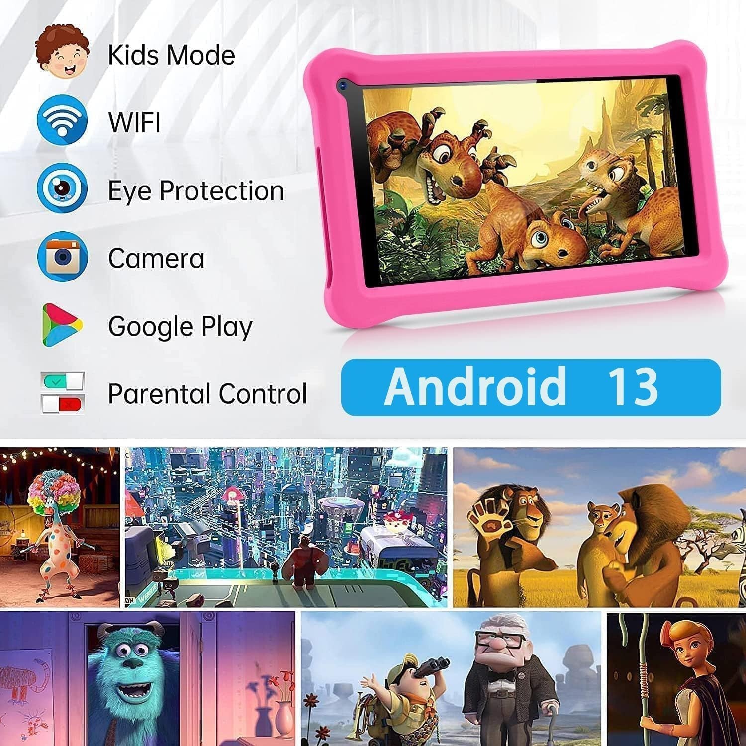 Tablette WiFi Sumtab 7" Android 13 avec applications éducatives incluses