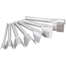 V Shaped Leather Punch, V Shape Cutter, 7Pcs Craft Silver 