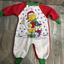 Vintage 90s Winnie the Pooh 6/12 Months one piece blanket Footless sleeper