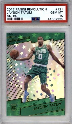 Jayson Tatum Rookie Astro PSA 10 GEM MINT 2017 Panini Revolution #121 RC