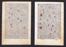 Livre D'Heures Book of Hours Stundenbuch Pigouchet Paris Incunable 1490