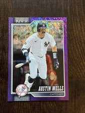 2026 Topps #220 Austin Wells #/250 Purple Holo Foil Yankees