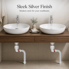 Sink Drain P-Trap Drain Washbasin Drain Kit with Flip-Top Stopper, for Bathroom