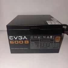 EVGA 600B 600W 80 Plus Bronze ATX Power Supply Unit 24 Pin with cord