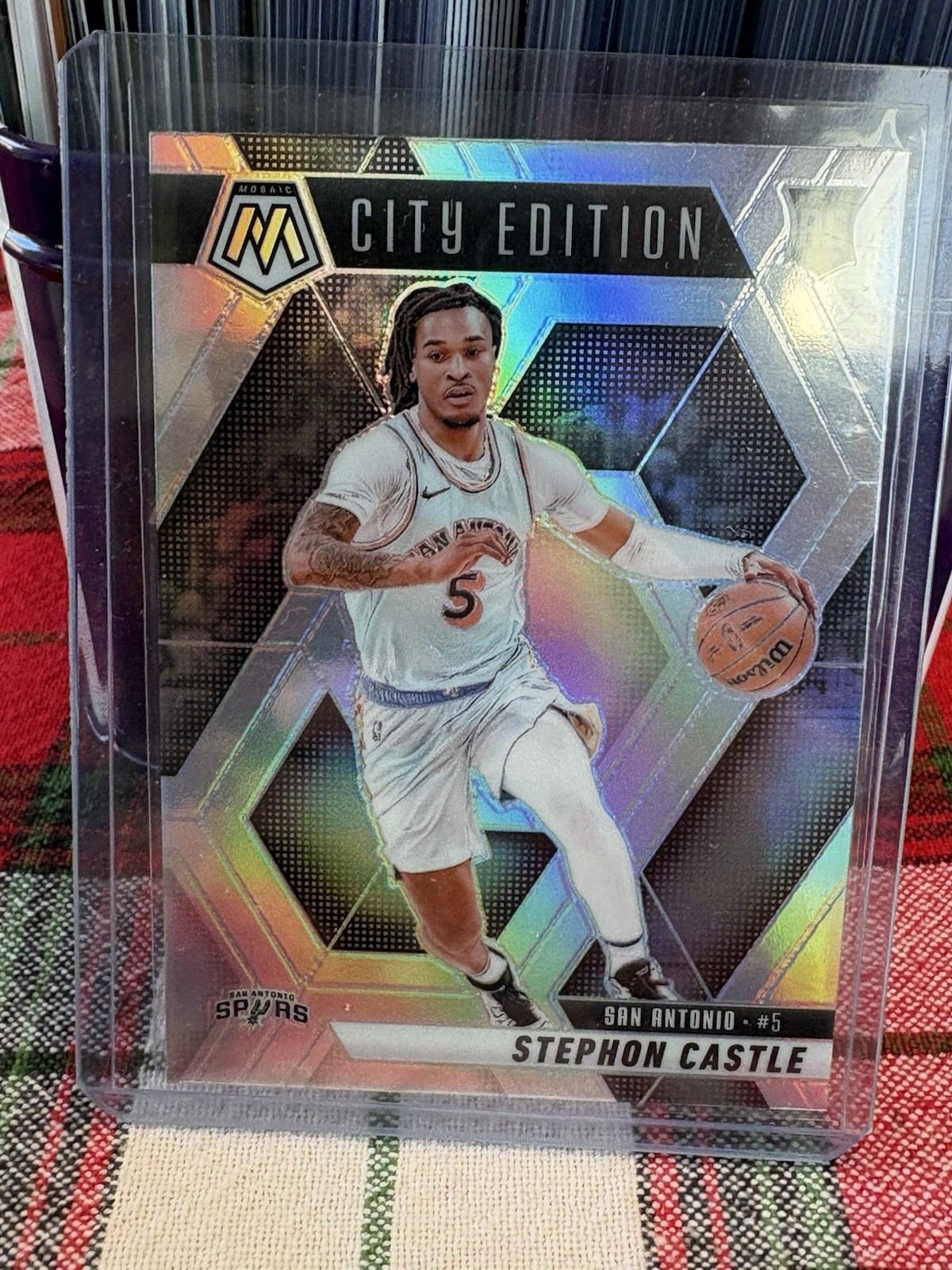 2024-25 Panini Mosaic City Edition - Stephon Castle #290 Rookie RC Silver Prizm