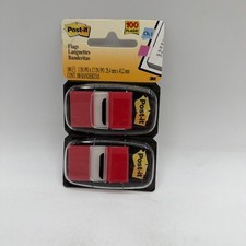 Post it Sticky Flags 1 in. x 1.7 in. Red 50 flags 1 Pack