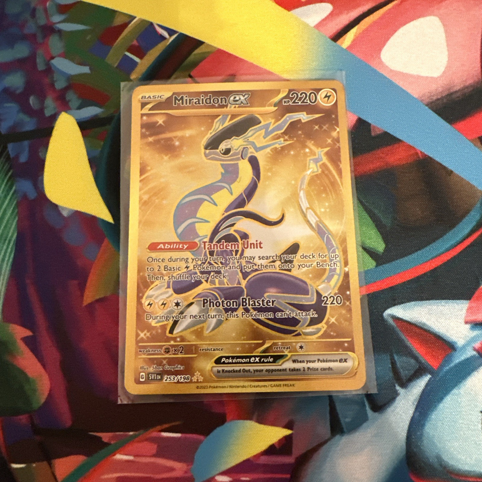 Pokémon TCG Miraidon EX 253/198 Scarlet & Violet Holo NM