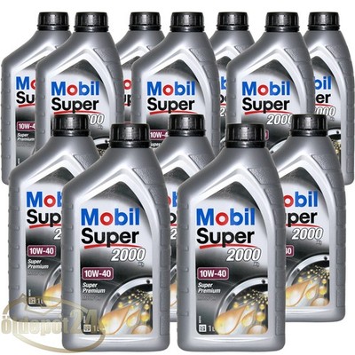 Mobil Super 2000 X1 10W-40 Motoröl 12x1 Liter VW 505.00 MB 229.1 ACEA A3/B3