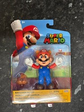 Jakks Pacific Super Mario Raccoon Mario con Super Leaf personaggio da 4 pollici