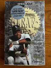 1994 LEAF BASEBALL SERIES 1 FACTORY SEALED WAX BOX 36 PACKS with SUPER PACKS